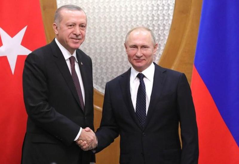 Путин проведет телефонный разговор с Эрдоганом