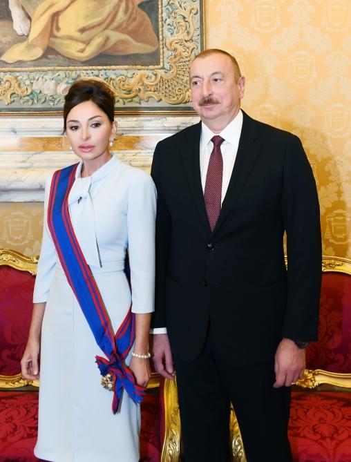 Президент Ильхам Алиев и Первая леди Мехрибан Алиева встретились в Ватикане с государственным секретарем Святого Престола