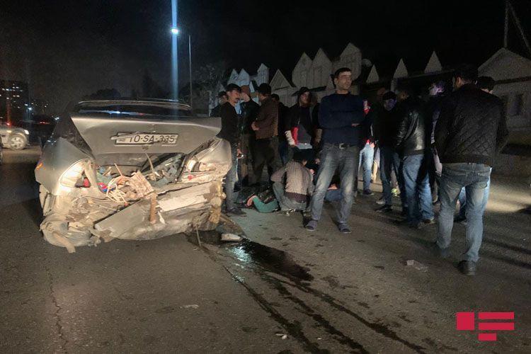 ДТП на шоссе Баку-Сумгайыт, есть пострадавший