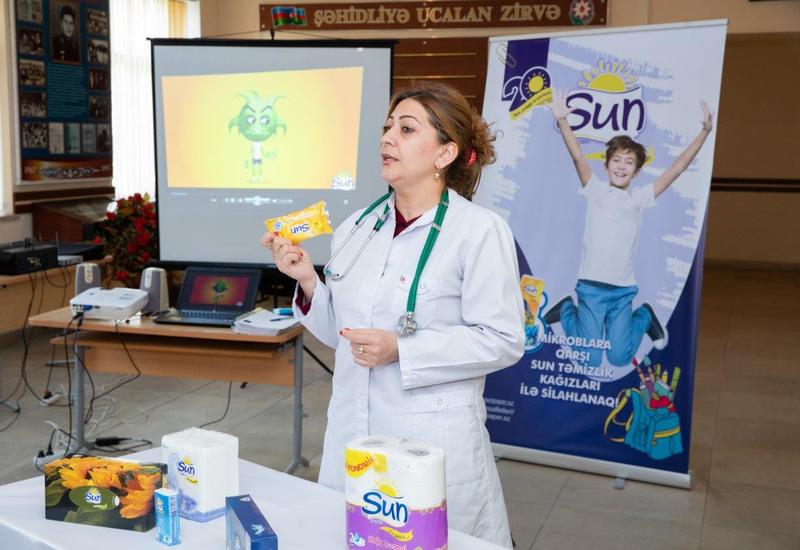 Sun markası Məktəblərdə Gigiyena tədrislərinə start verdi
