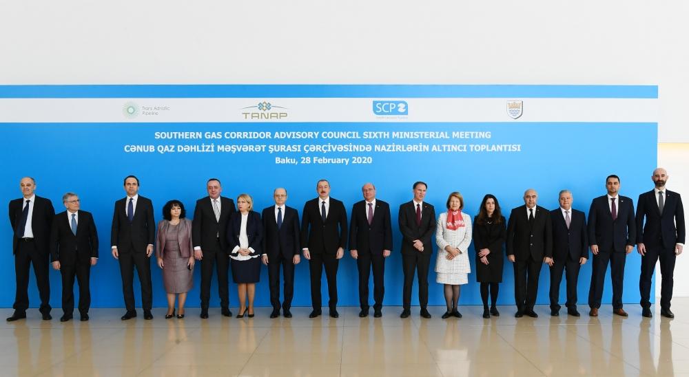 Prezident İlham Əliyev Bakıda Cənub Qaz Dəhlizi Məşvərət Şurası çərçivəsində nazirlərin VI toplantısında iştirak edib