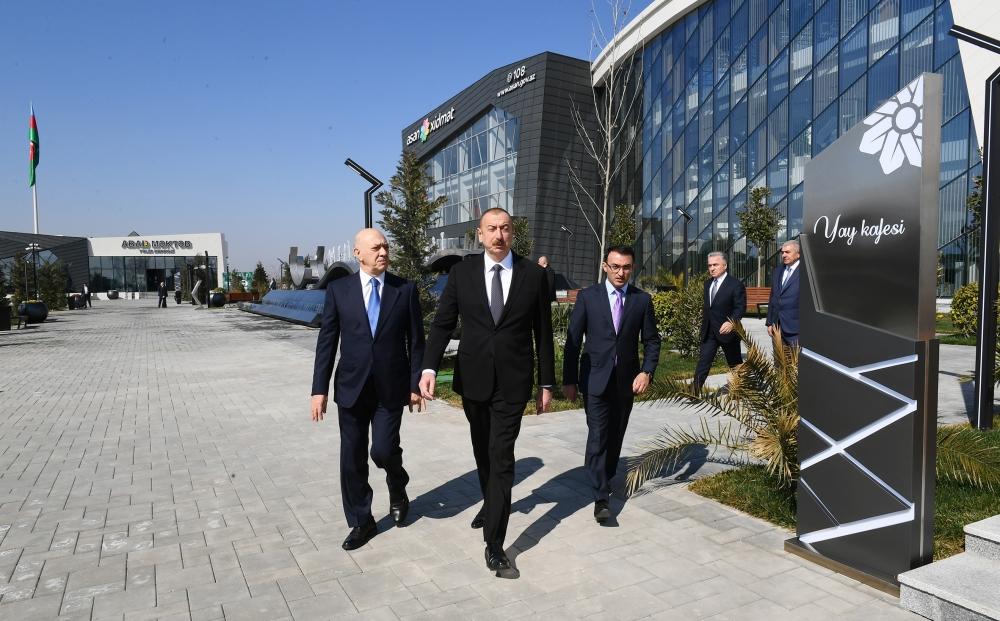 Президент Ильхам Алиев принял участие в церемонии открытия комплекса ASAN Həyat в Товузе