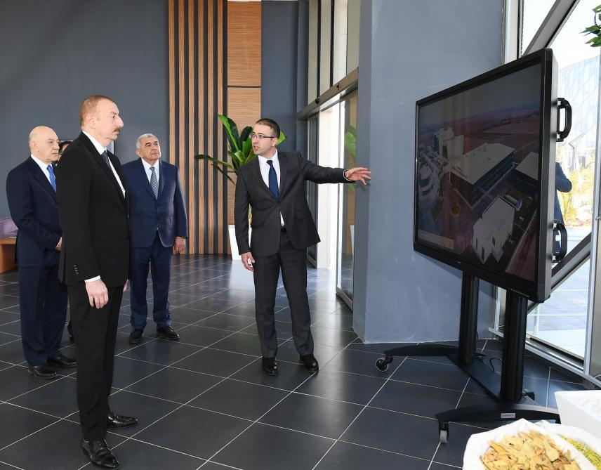Президент Ильхам Алиев принял участие в церемонии открытия комплекса ASAN Həyat в Товузе