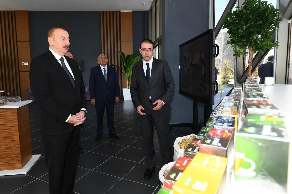 Президент Ильхам Алиев принял участие в церемонии открытия комплекса ASAN Həyat в Товузе