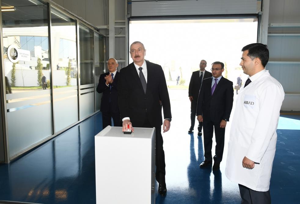 Президент Ильхам Алиев принял участие в церемонии открытия комплекса ASAN Həyat в Товузе
