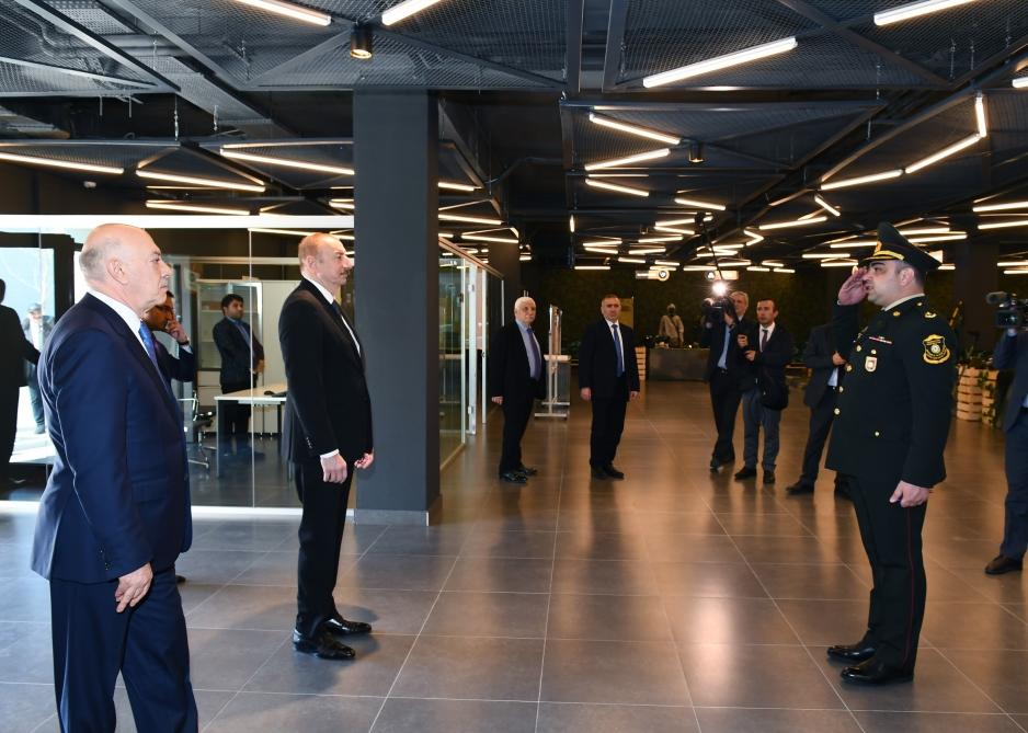Президент Ильхам Алиев принял участие в церемонии открытия комплекса ASAN Həyat в Товузе