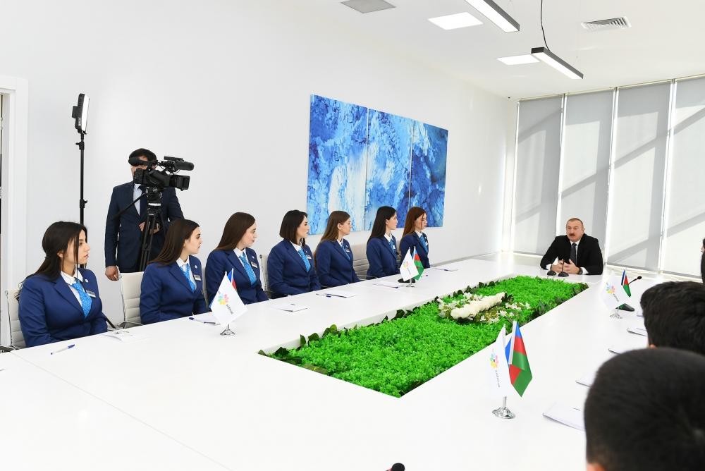 Президент Ильхам Алиев принял участие в церемонии открытия комплекса ASAN Həyat в Товузе