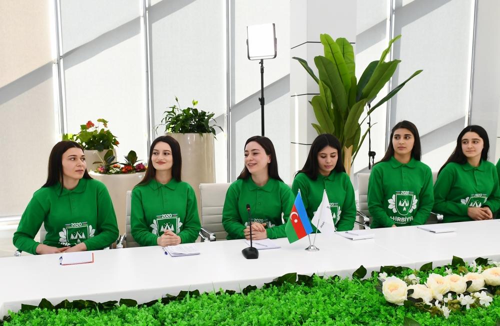 Президент Ильхам Алиев принял участие в церемонии открытия комплекса ASAN Həyat в Товузе