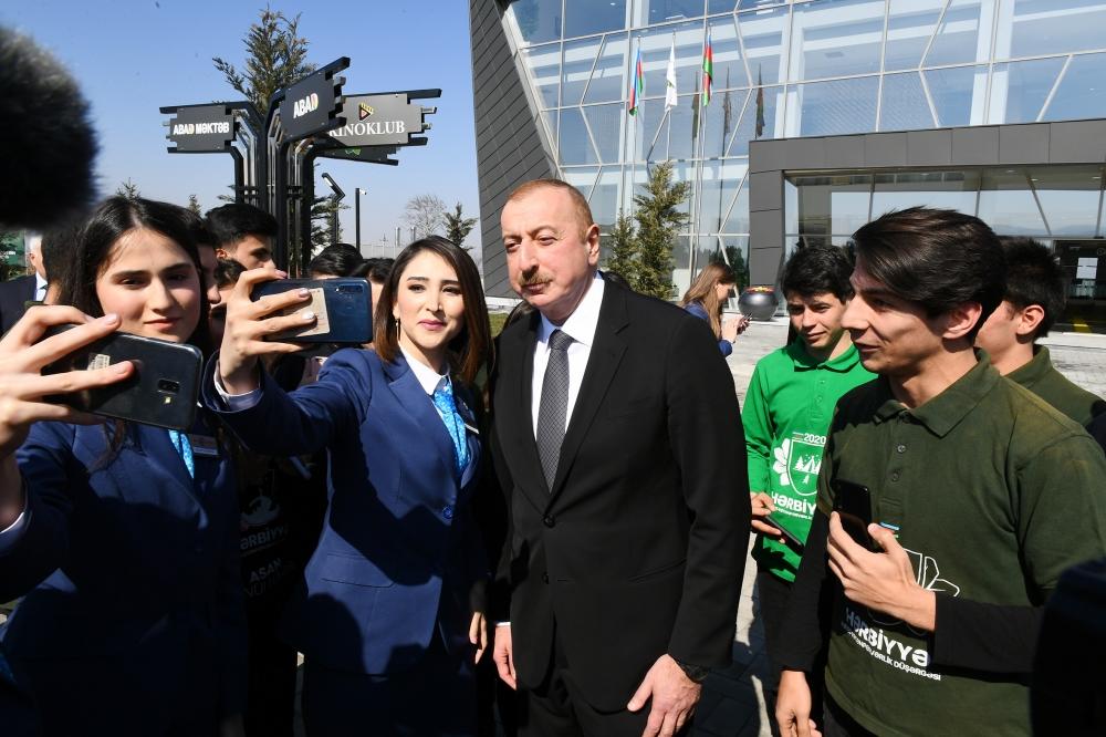 Президент Ильхам Алиев принял участие в церемонии открытия комплекса ASAN Həyat в Товузе