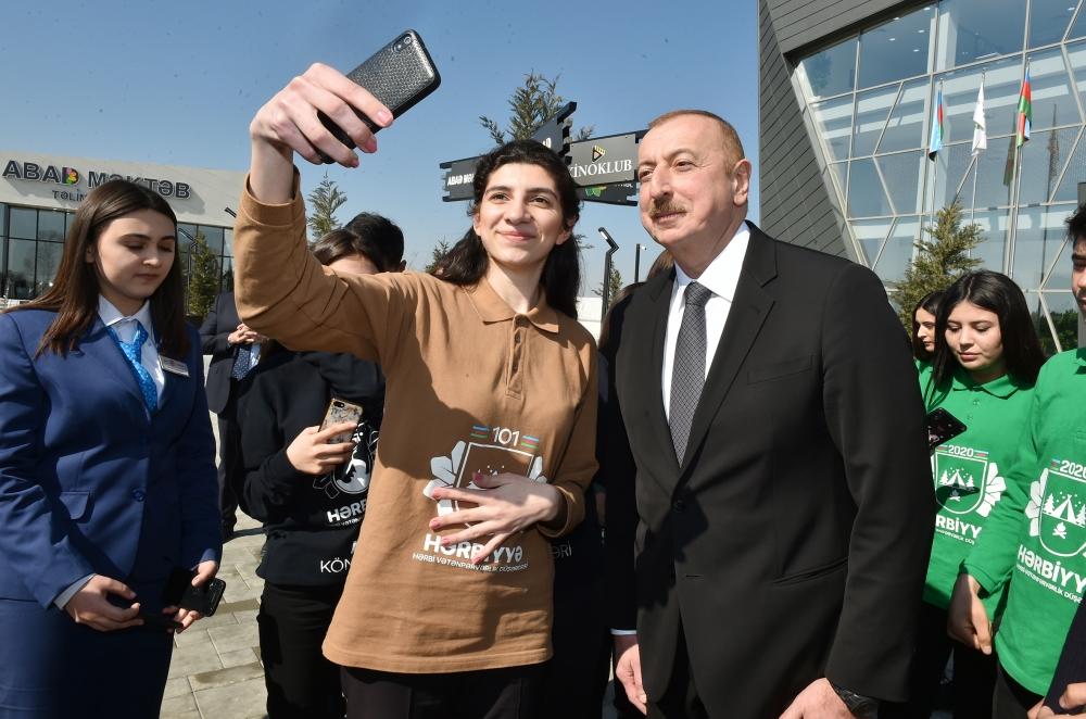 Президент Ильхам Алиев принял участие в церемонии открытия комплекса ASAN Həyat в Товузе