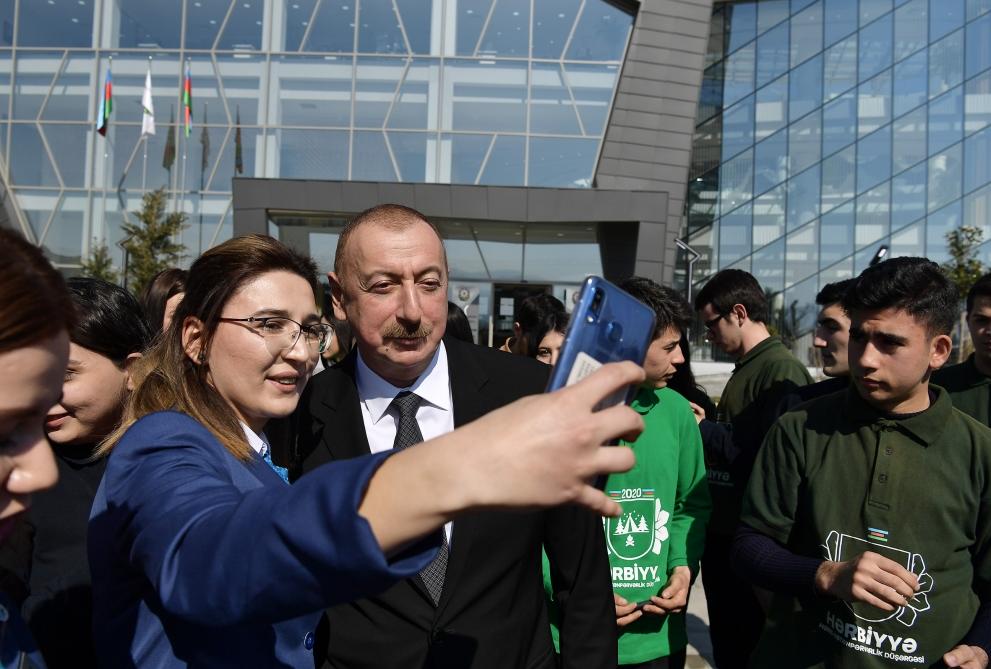 Президент Ильхам Алиев принял участие в церемонии открытия комплекса ASAN Həyat в Товузе
