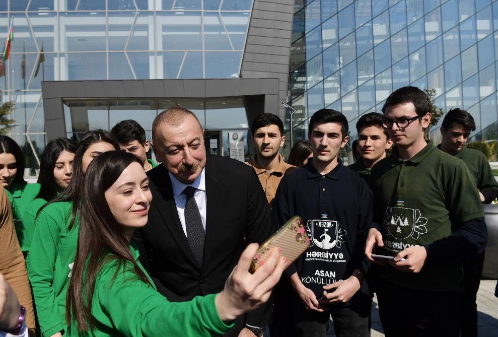 Президент Ильхам Алиев принял участие в церемонии открытия комплекса ASAN Həyat в Товузе