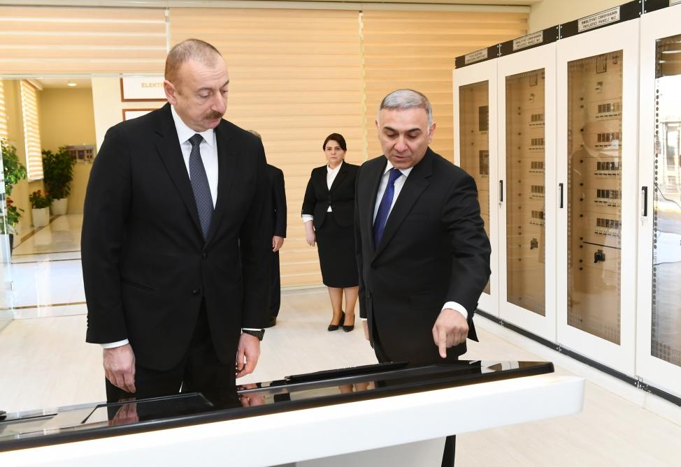 Состоялось открытие электрической подстанции "Агстафа" после реконструкции