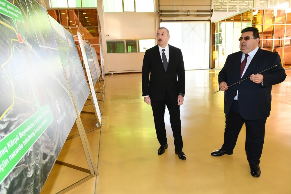Президент Ильхам Алиев принял участие в открытии Агстафинского аграрно-промышленного комплекса
