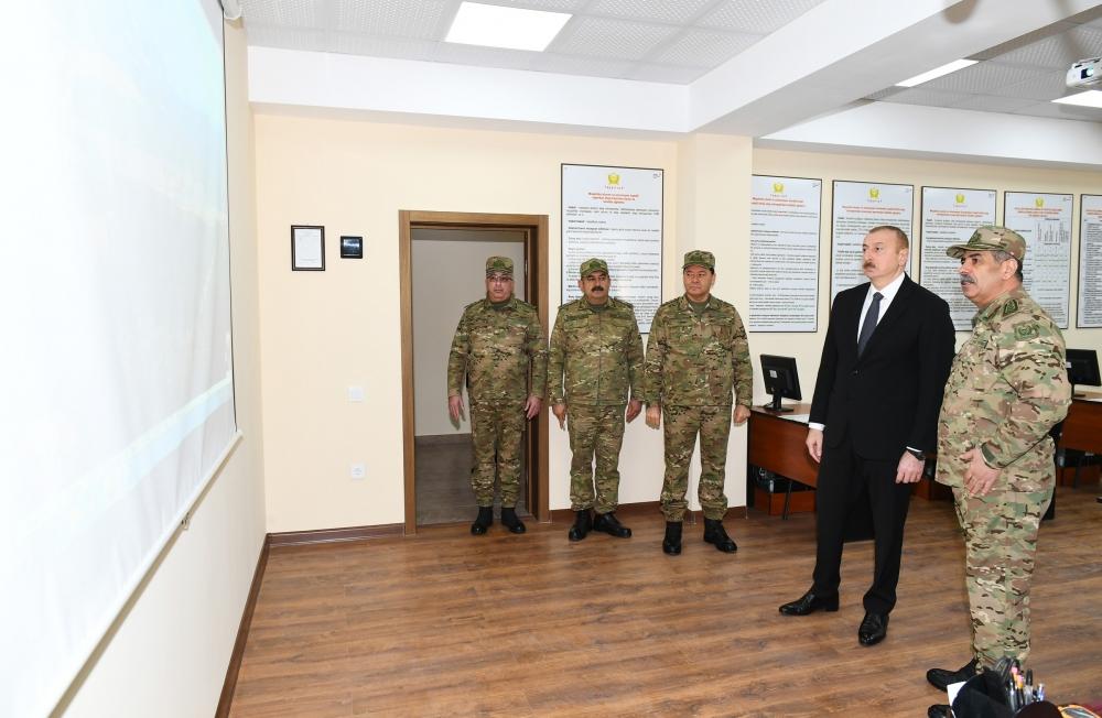 Президент Ильхам Алиев принял участие в открытии Н-ской воинской части Министерства обороны