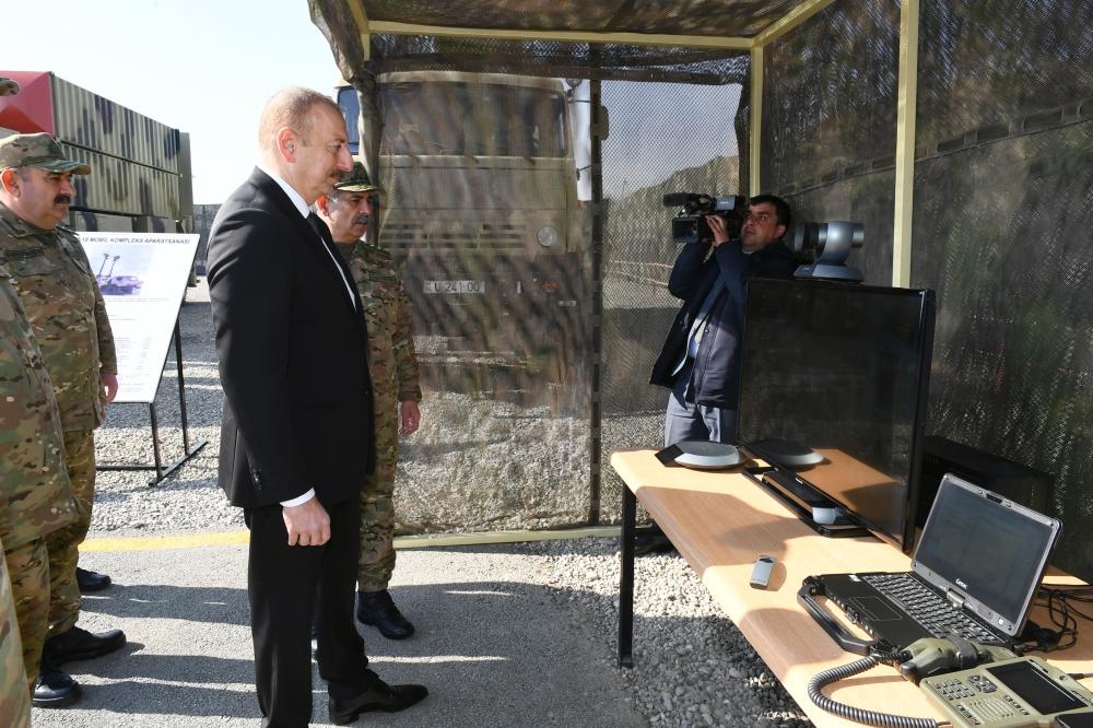 Президент Ильхам Алиев принял участие в открытии Н-ской воинской части Министерства обороны