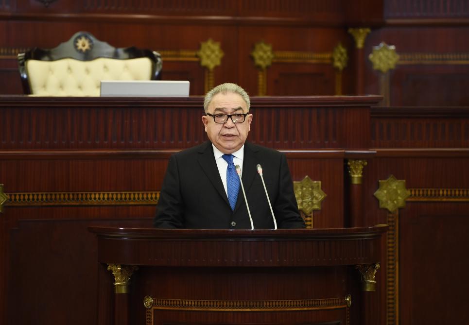 Президент Ильхам Алиев принял участие в первом пленарном заседании Милли Меджлиса Vl созыва