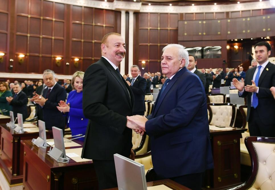 Президент Ильхам Алиев принял участие в первом пленарном заседании Милли Меджлиса Vl созыва