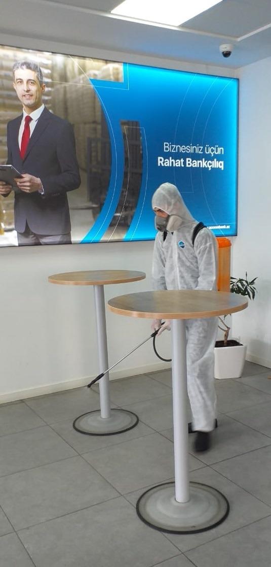 “AccessBank” продолжает работу по дезинфекции против короновируса