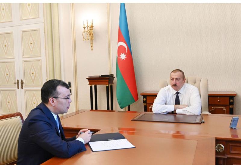 Prezident İlham Əliyev Əmək və Əhalinin Sosial Müdafiəsi naziri Sahil Babayevi qəbul edib