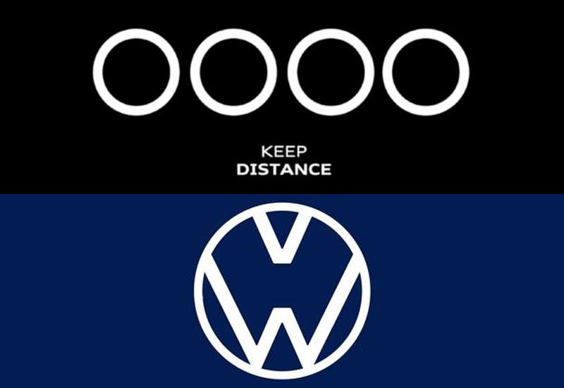 Audi и Volkswagen изменили логотипы из-за коронавируса