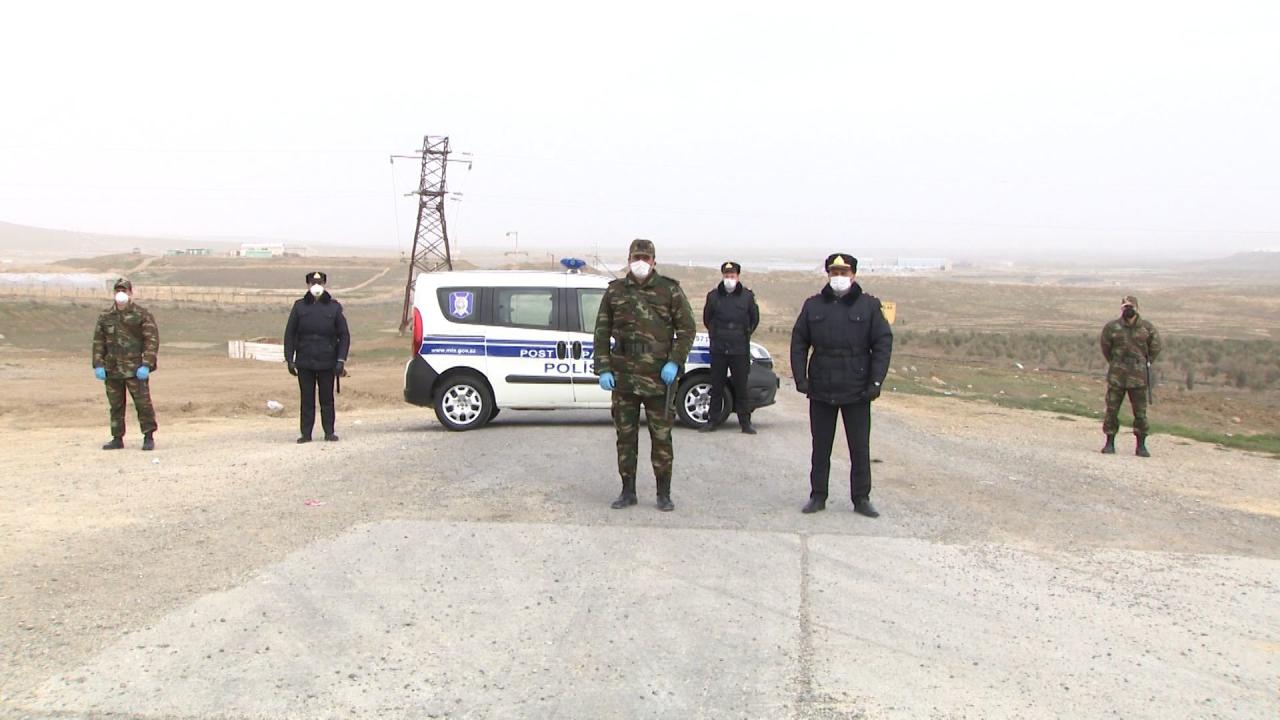 Полиция установила посты на вспомогательных дорогах в направлении Баку, Сумгайыта и Абшерона