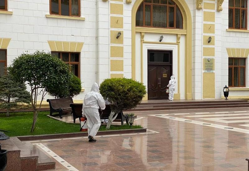 Xəzər rayonu ərazisi dezinfeksiya edilir