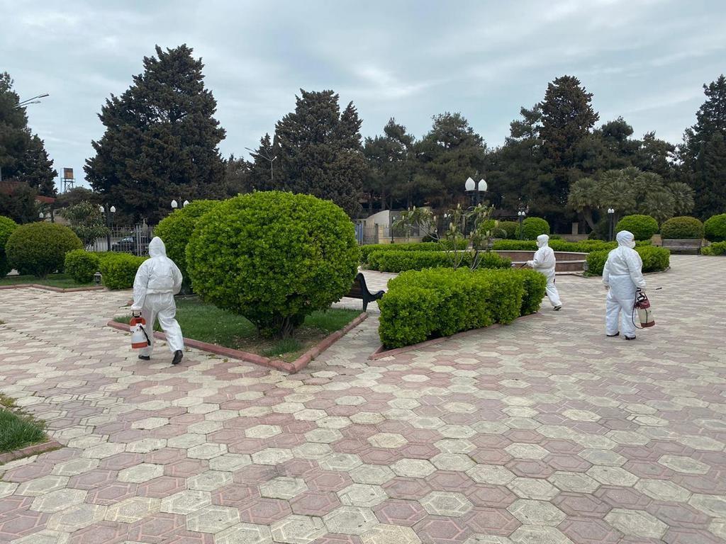 Xəzər rayonu ərazisi dezinfeksiya edilir