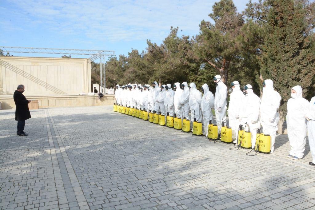 Xəzər rayonu ərazisi dezinfeksiya edilir