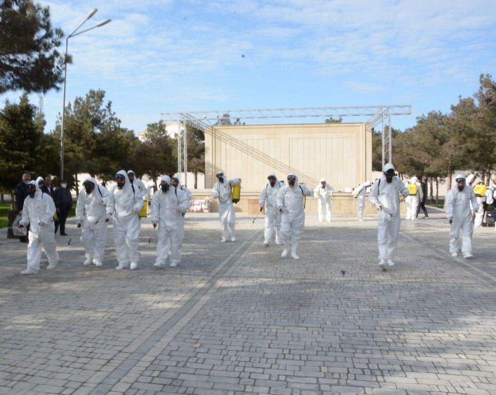 Xəzər rayonu ərazisi dezinfeksiya edilir