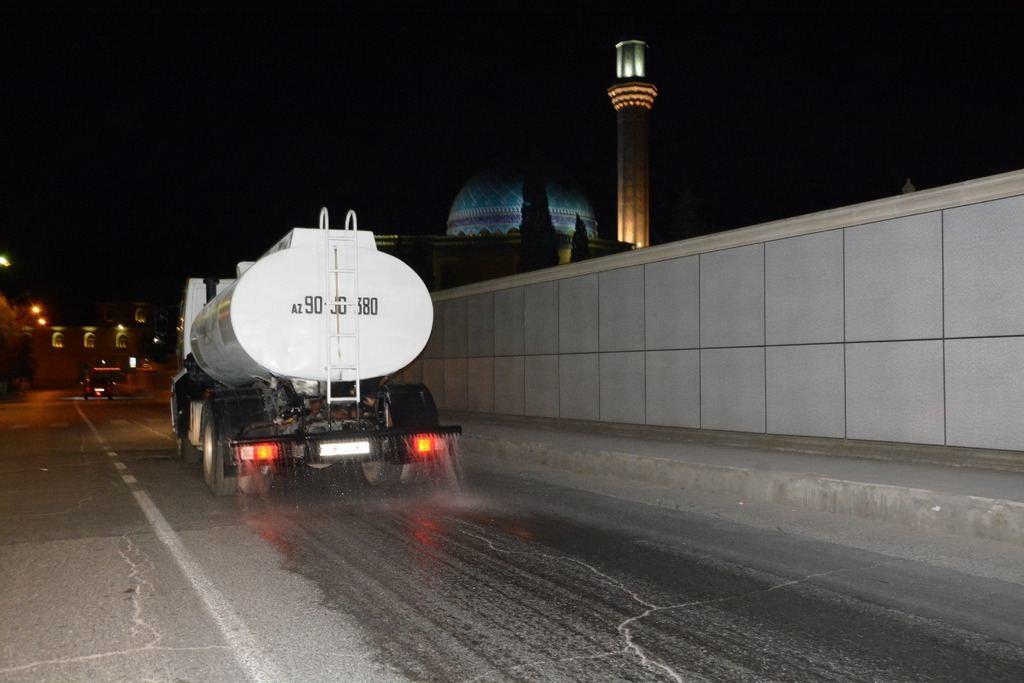 Xəzər rayonu ərazisi dezinfeksiya edilir