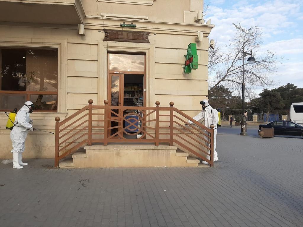 Xəzər rayonu ərazisi dezinfeksiya edilir