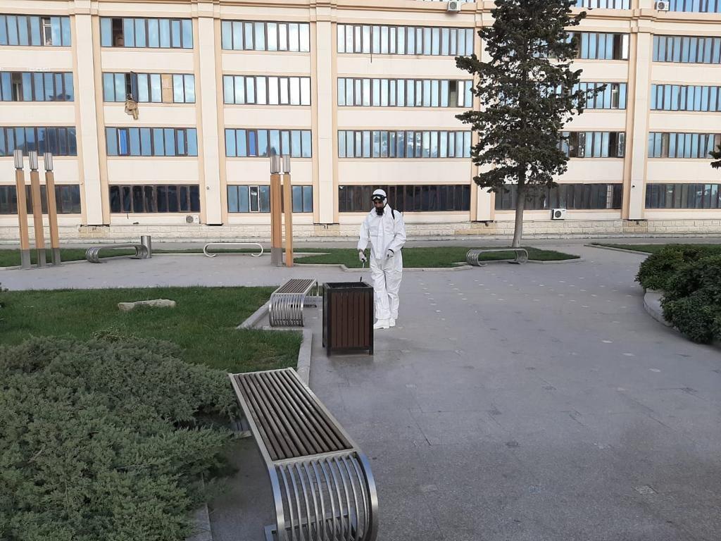 Xəzər rayonu ərazisi dezinfeksiya edilir