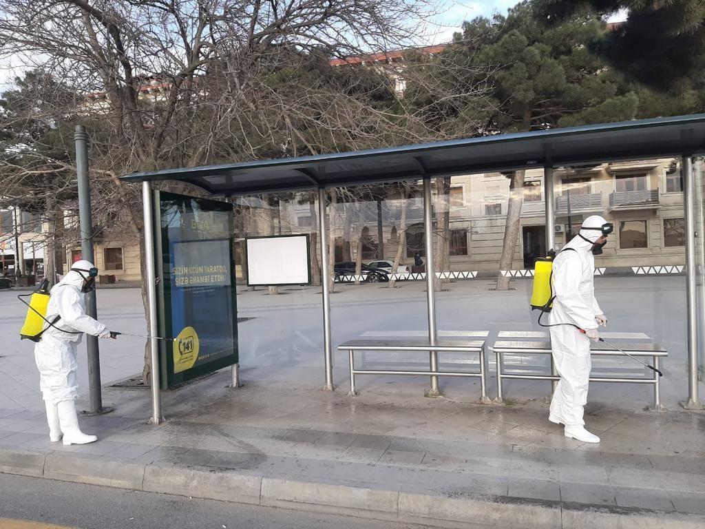 Xəzər rayonu ərazisi dezinfeksiya edilir