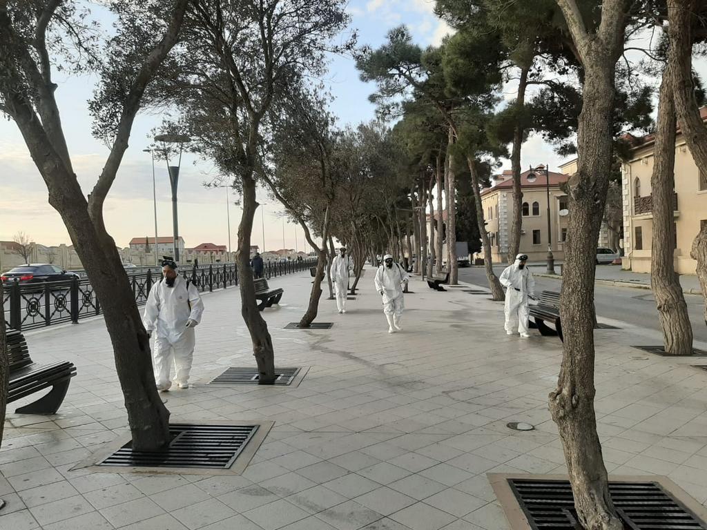 Xəzər rayonu ərazisi dezinfeksiya edilir