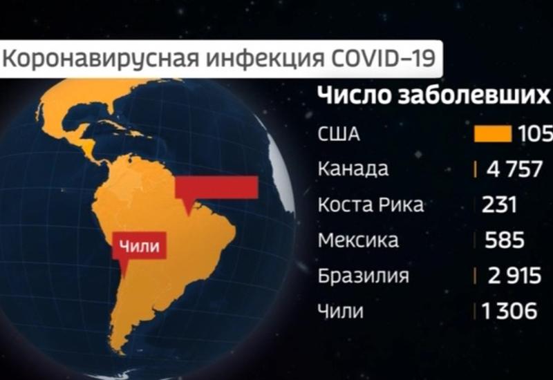 США занимают первое место в мире по числу инфицированных COVID-19