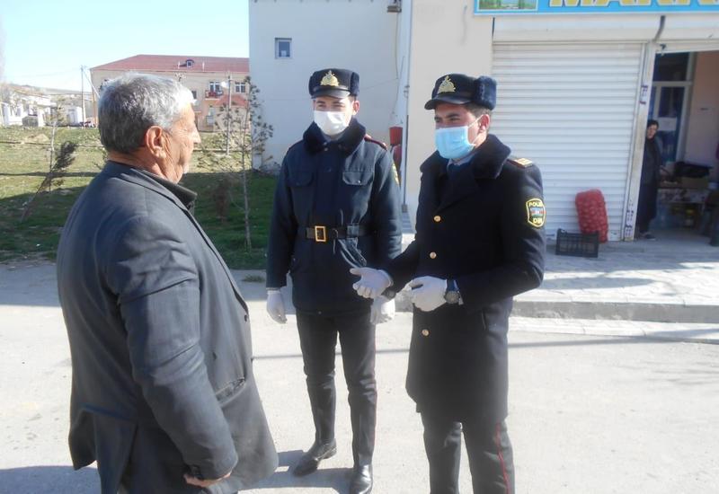 В Хызы полиция продолжает просветительские меры в связи с коронавирусом