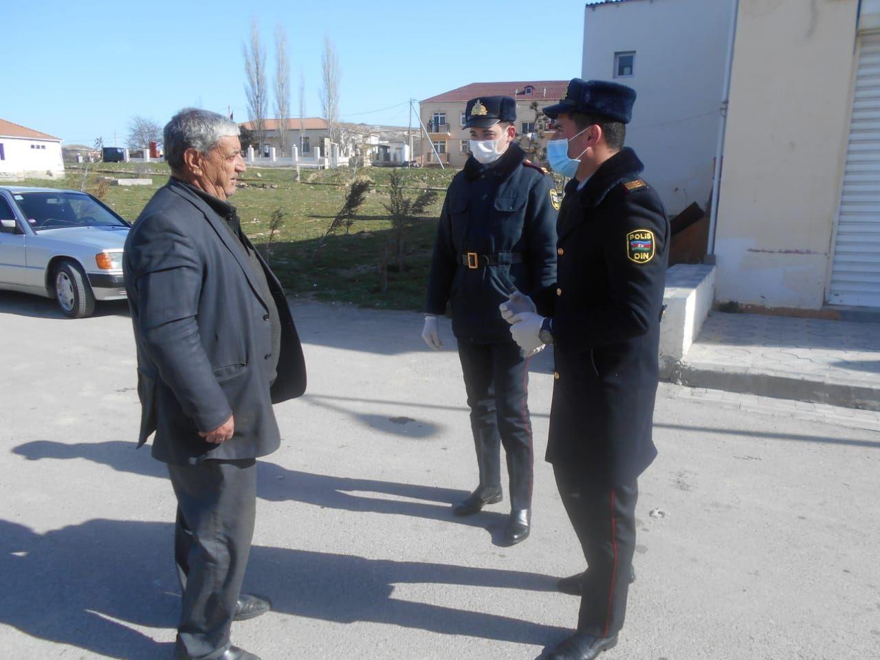 В Хызы полиция продолжает просветительские меры в связи с коронавирусом