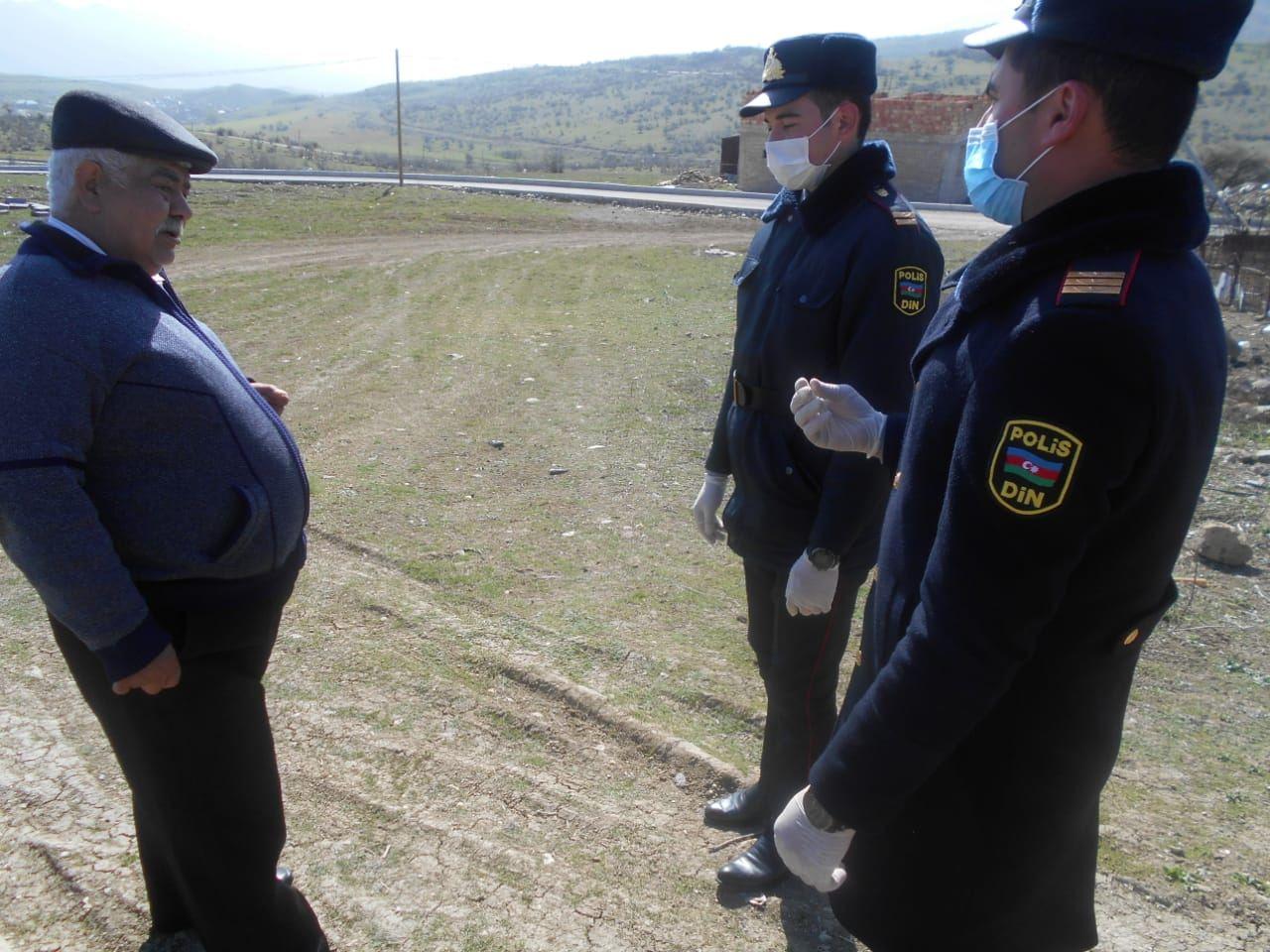 В Хызы полиция продолжает просветительские меры в связи с коронавирусом