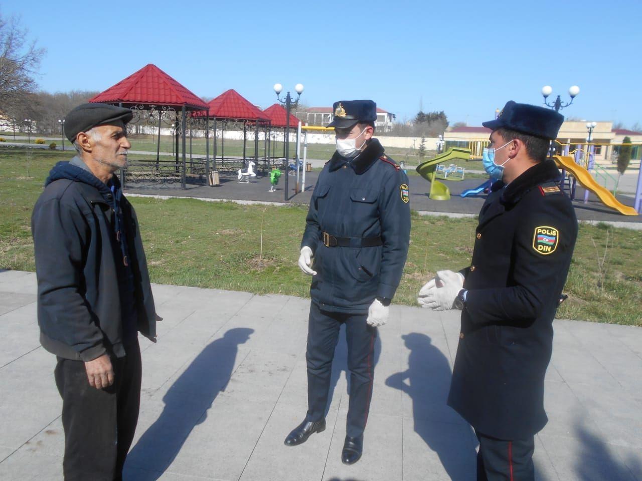 В Хызы полиция продолжает просветительские меры в связи с коронавирусом