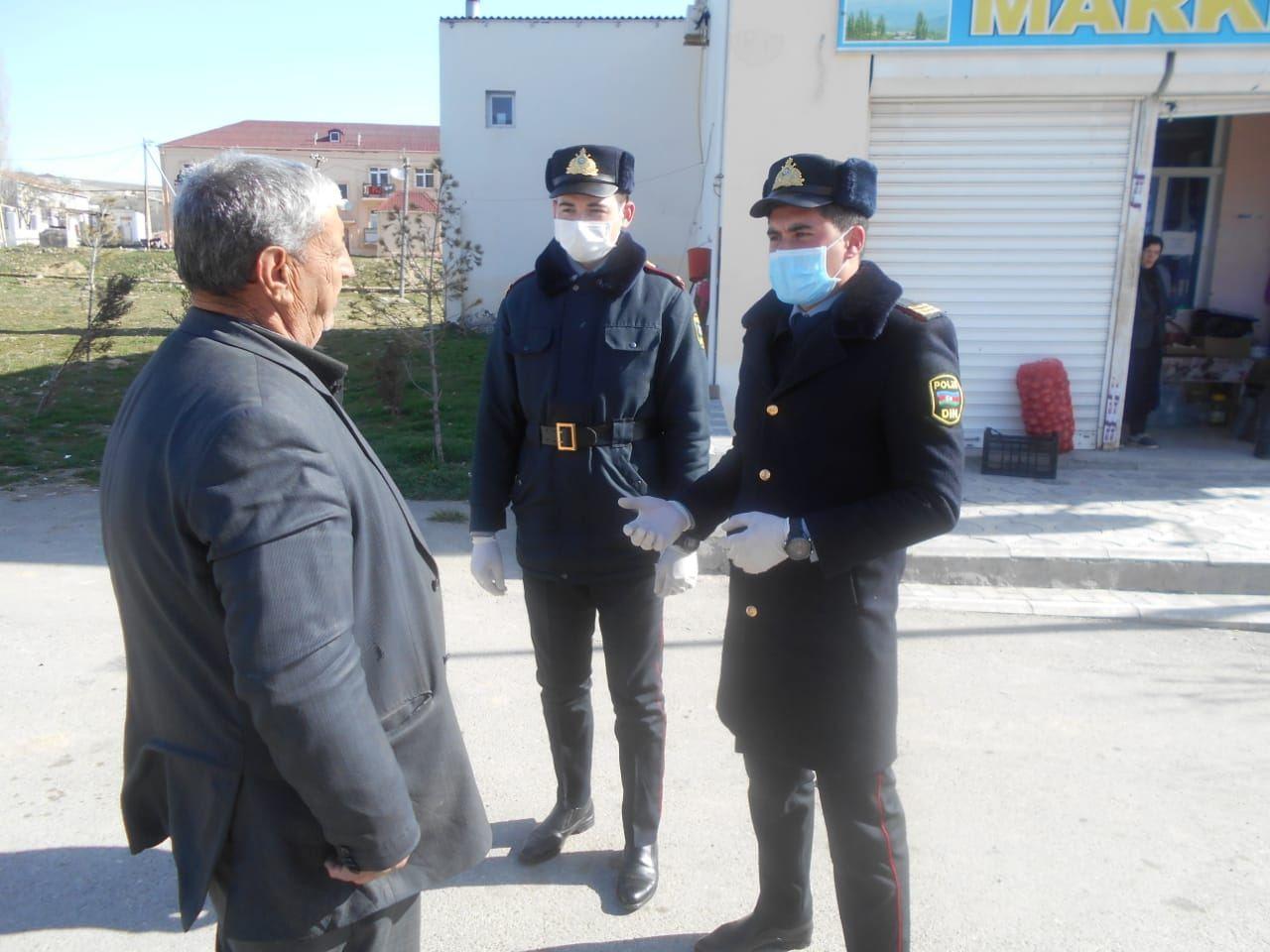 В Хызы полиция продолжает просветительские меры в связи с коронавирусом