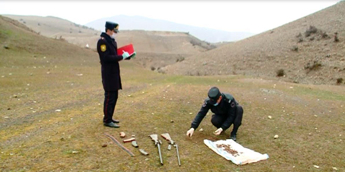 Goranboyda silah-sursat tapılıb