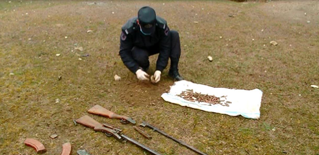 Goranboyda silah-sursat tapılıb