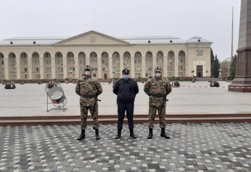 В Гяндже Внутренние войска контролируют карантинный режим