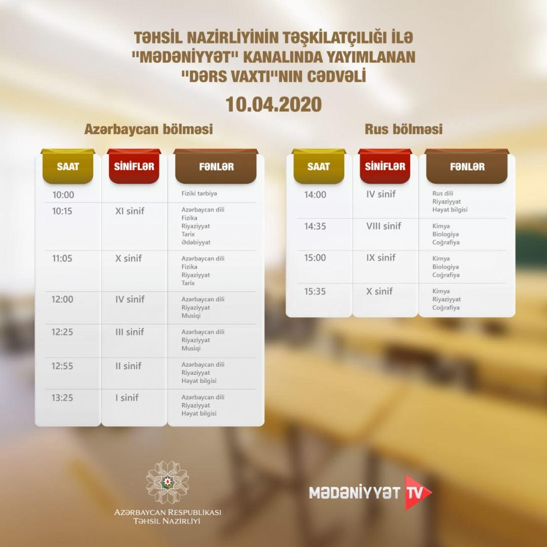 Обнародовано расписание телеуроков на завтра