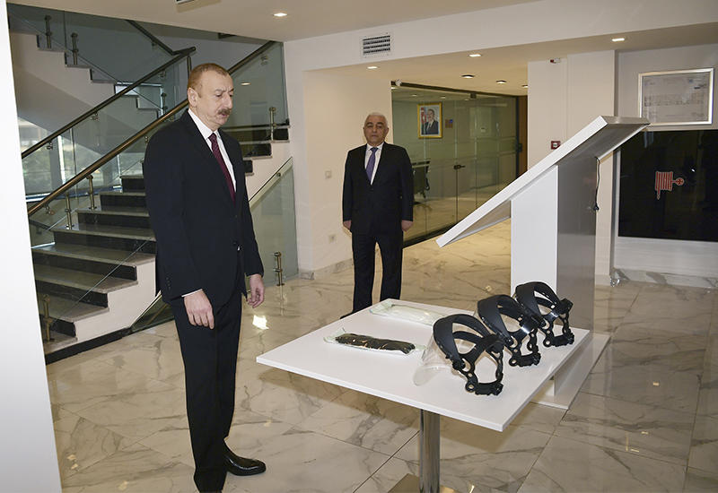 Prezident İlham Əliyev “Azərenerji” ASC-nin yenidən qurulan Baş idarəetmə, elm, tədris və laboratoriya kompleksinin açılışında iştirak edib