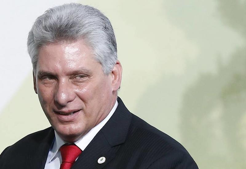Президент Республики Куба Мигель Диас-Канель Бермудес поздравил Президента Ильхама Алиева