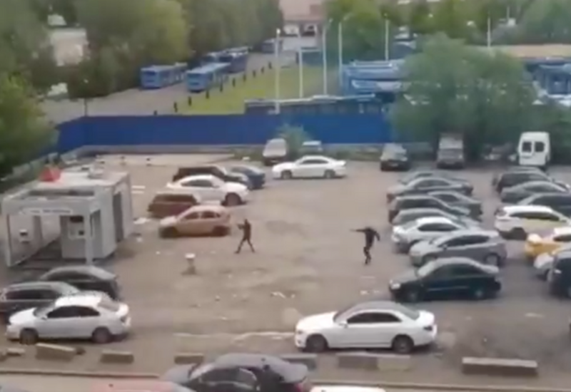 Перестрелка на оживленной улице в Москве, есть раненый