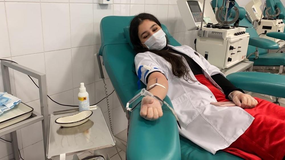 Heydər Əliyev Fondunun Rusiya nümayəndəliyi və Rusiya Azərbaycanlı Gənclər Birliyi Moskvada qanvermə aksiyası keçirib