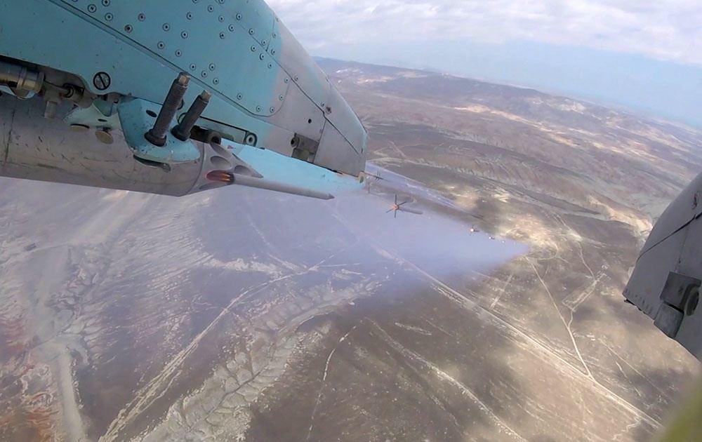Авиация ВВС Азербайджана провела учения с боевой стрельбой